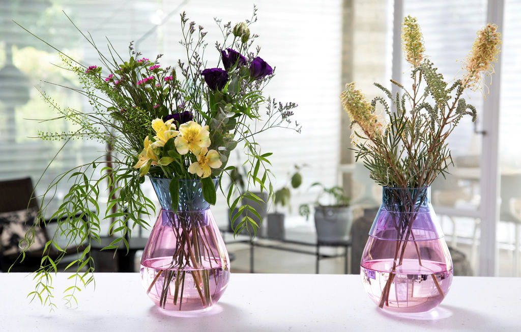 Twotone Vase Pink by Veronica R.