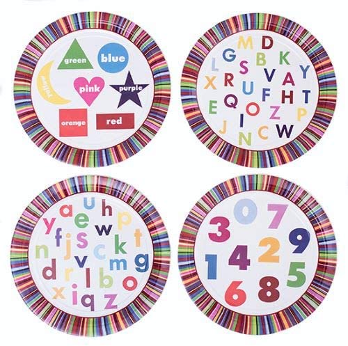 Eat and Learn Educational Paper Plates by Lorri Carey
