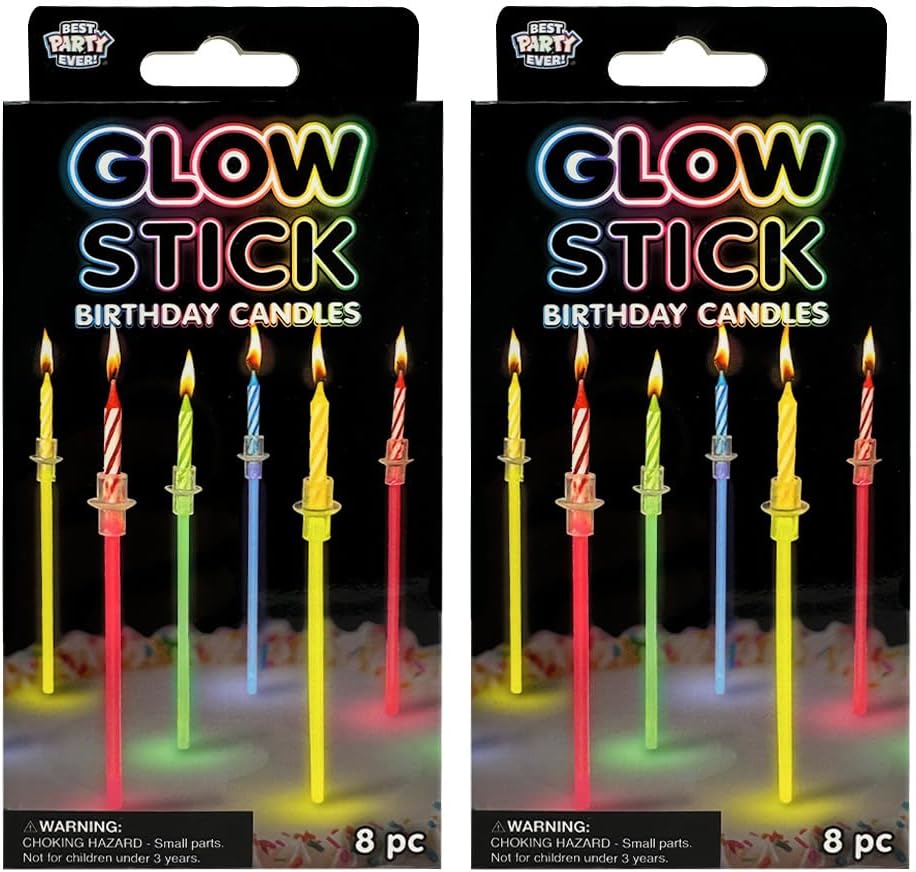 Glow Stick Birthday Candles by Aaron Orozco