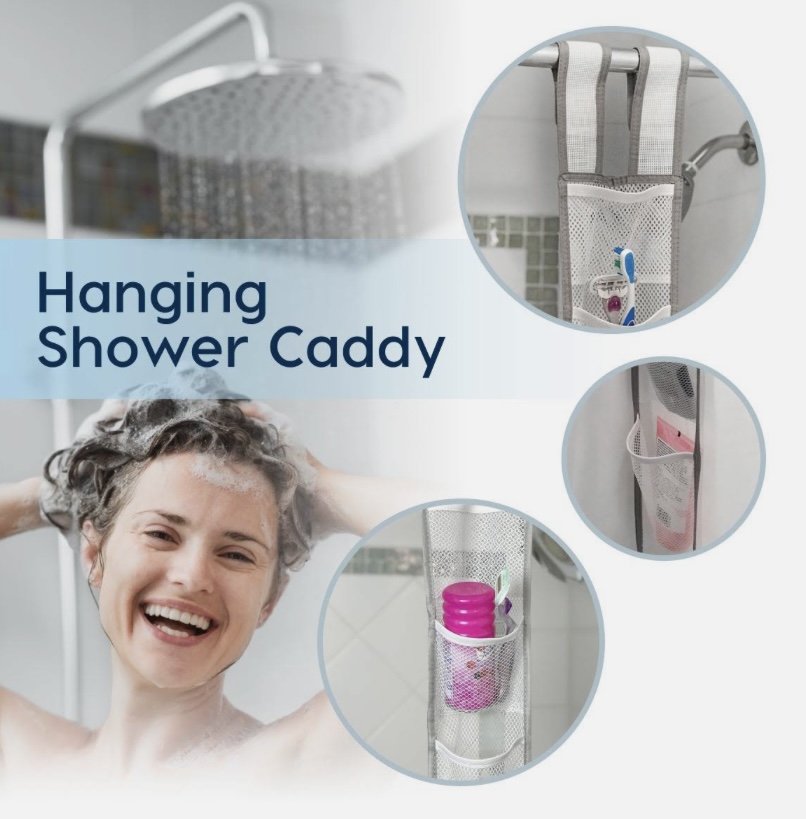 Hanging Mesh Shower Caddy by Dana Knowles