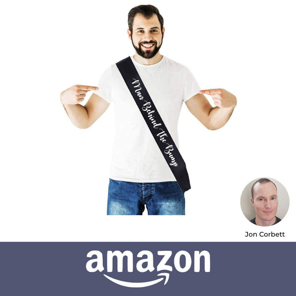 Baby Shower Sashes Invented by Jon Corbett