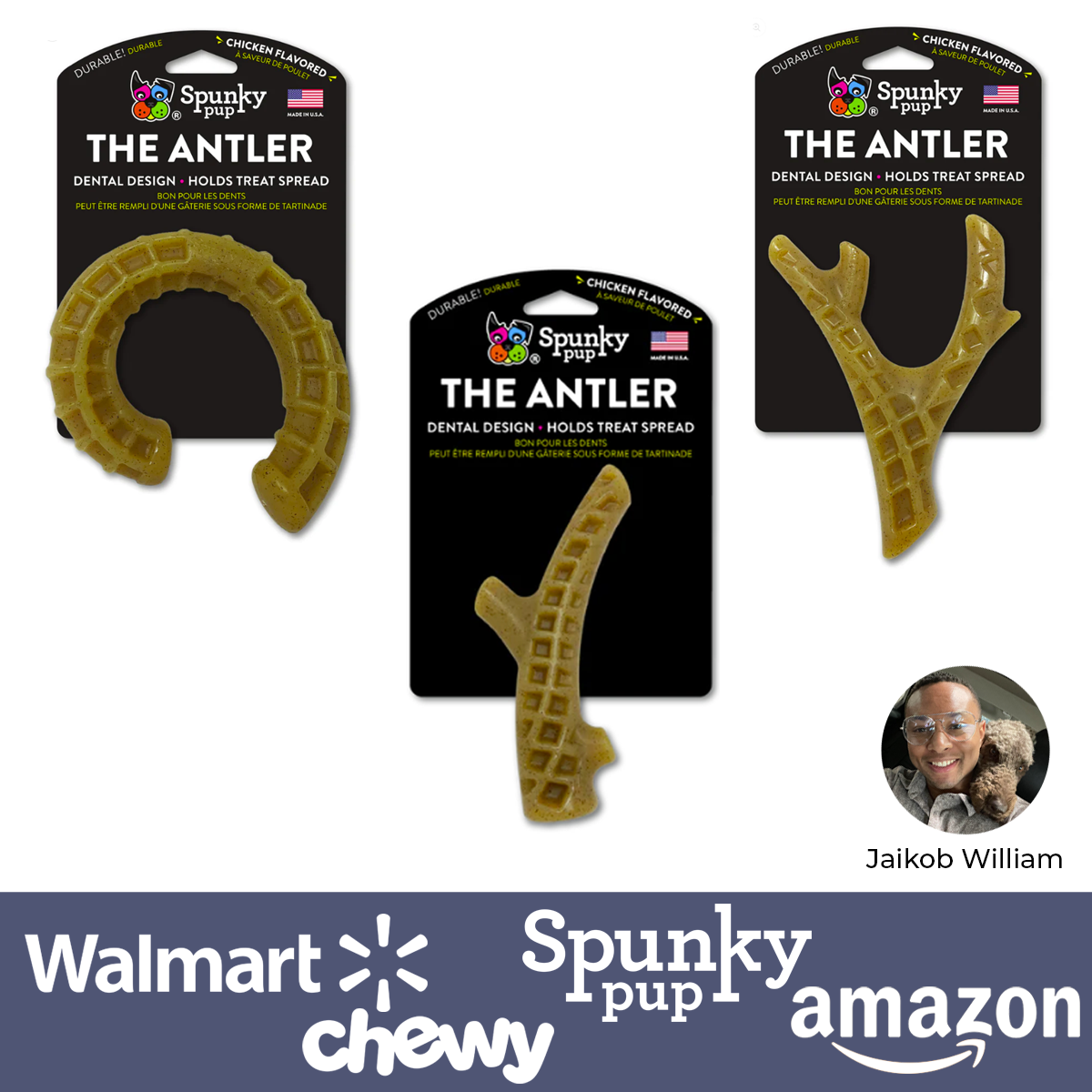 Jaikob William Jaikob William Spunky Pup Toys