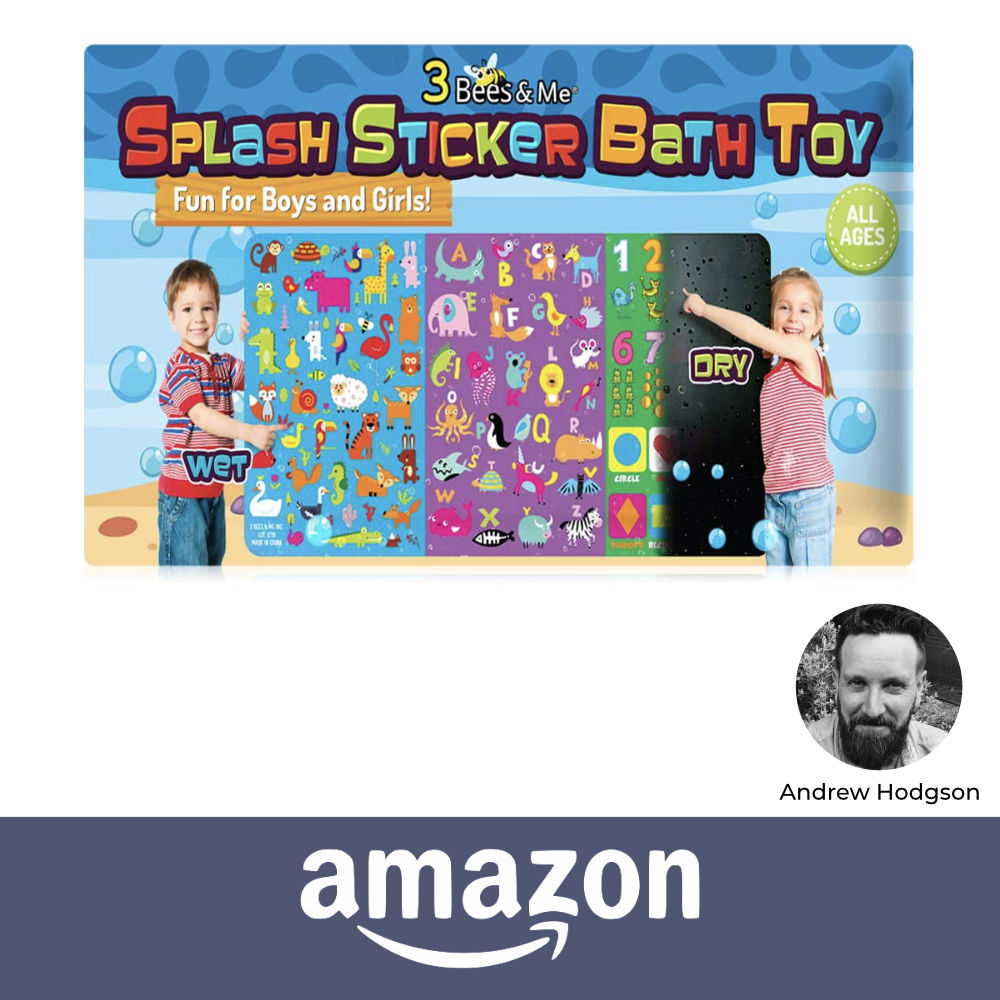 Splash Sticker Bath Toy Invented by Andrew Hodgson