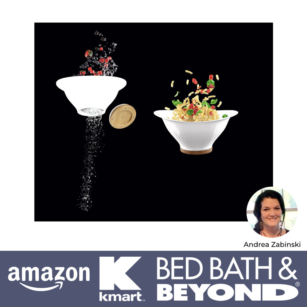 Ventu Strainer Bowl Invented by Andrea Zabinski