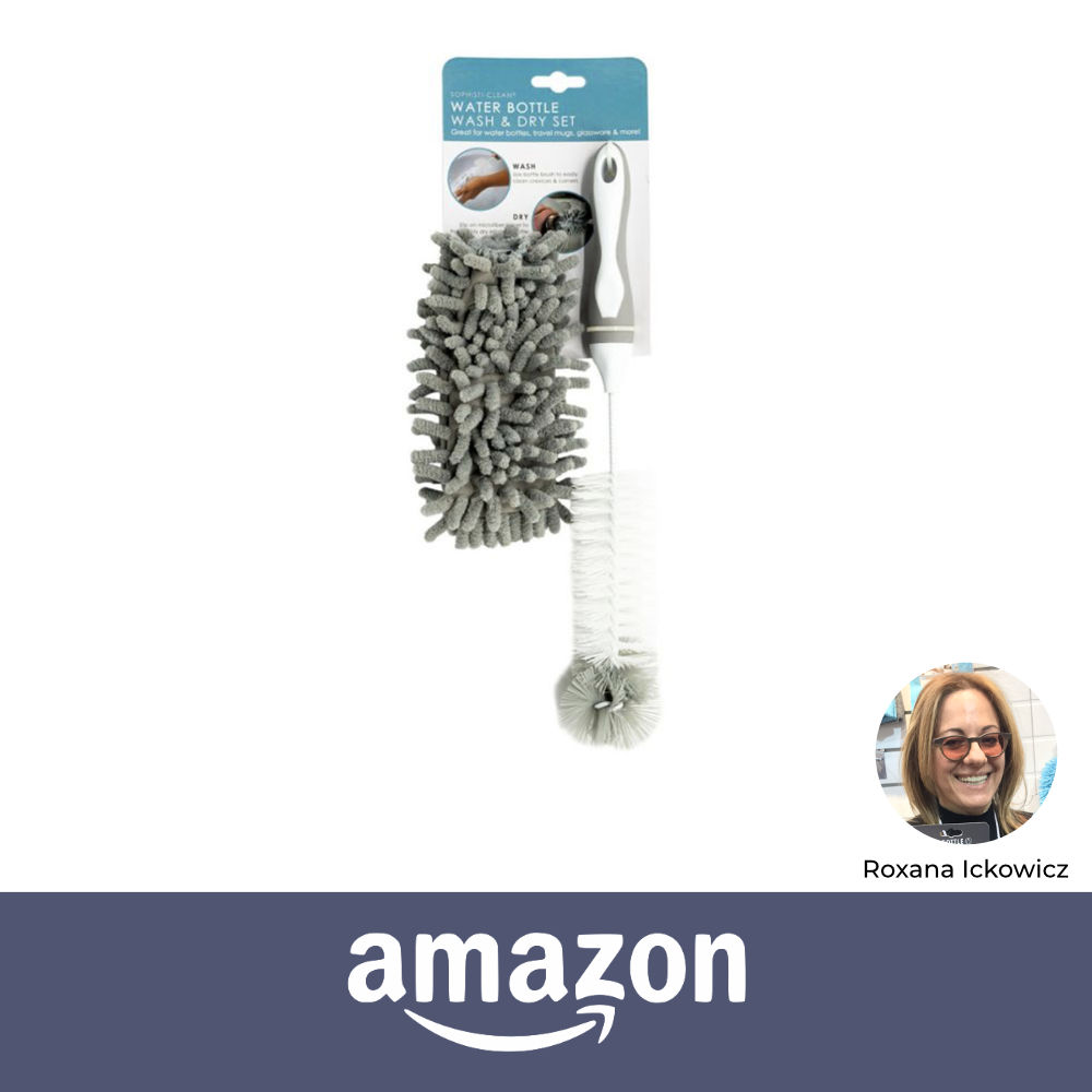 Water Bottle Wash Dry Set Invented by Roxana Ickowicz